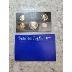 1972 US Mint 5 Coin Proof Set Kept in Safe Uncirculated‎ in Case